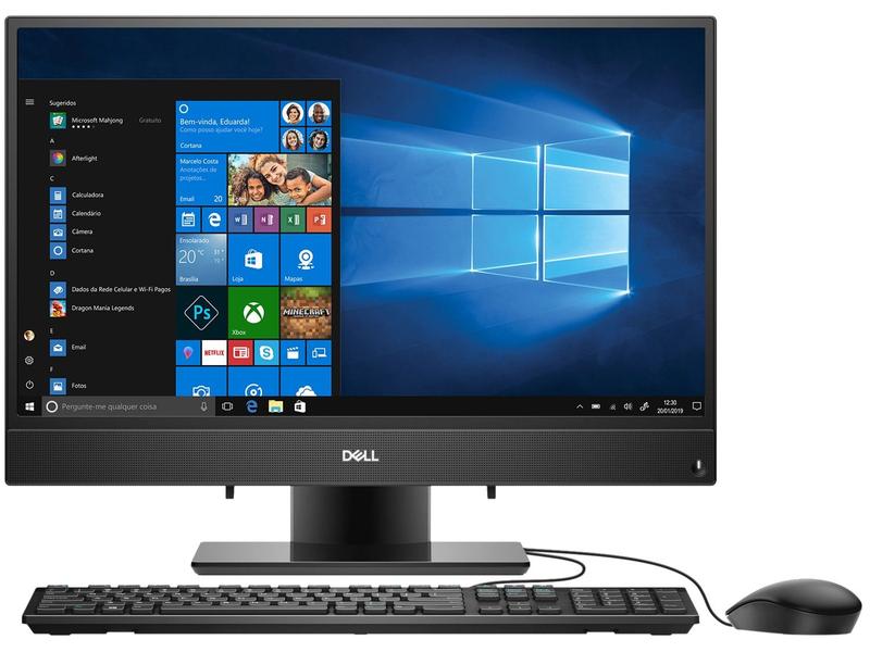 デル  Inspiron 3280 Desktops Computador All in One Dell Inspiron 3280-US10P 8ª Geração Intel